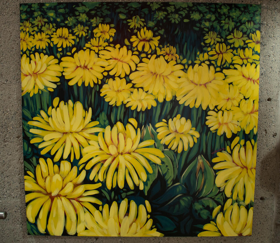 mural project, 2022, acrylic on canvas, 54 x 54 inches