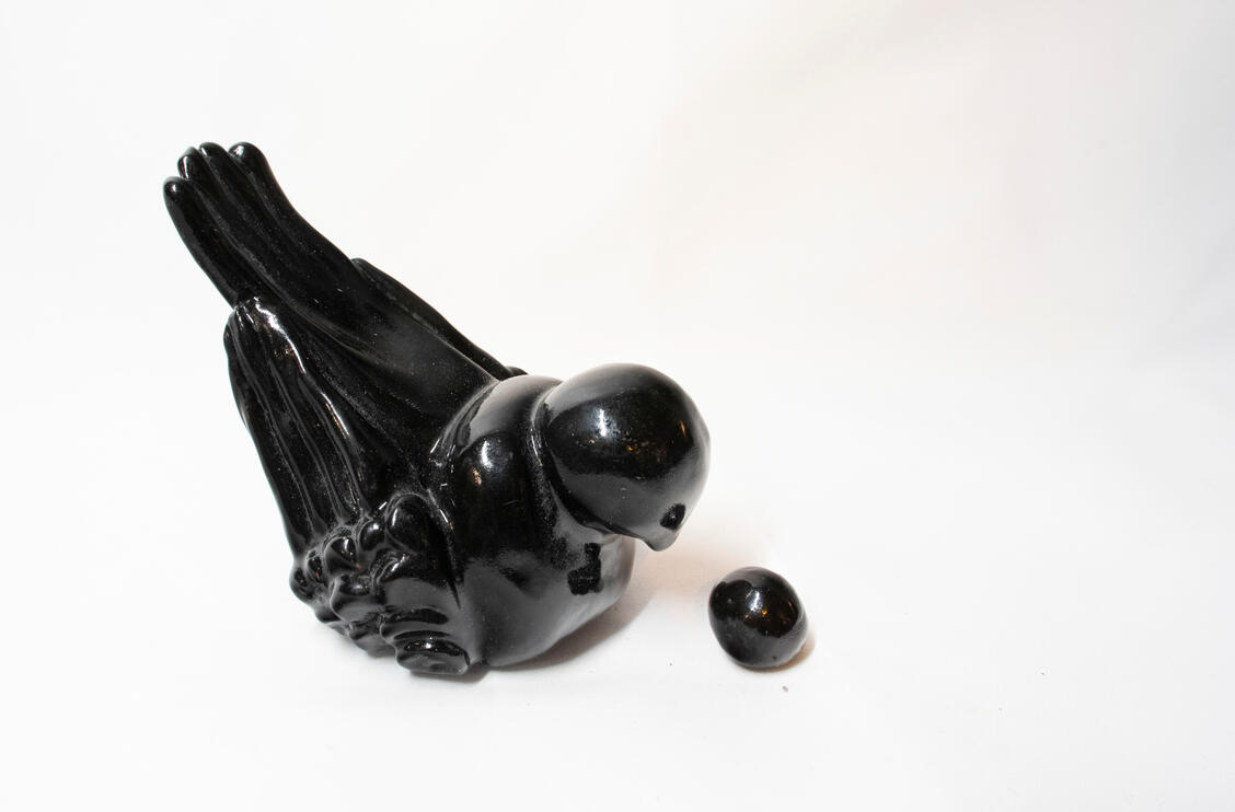 Bird (the space of birds), ceramics, 2025, aprox. 3 x 3 inches 03