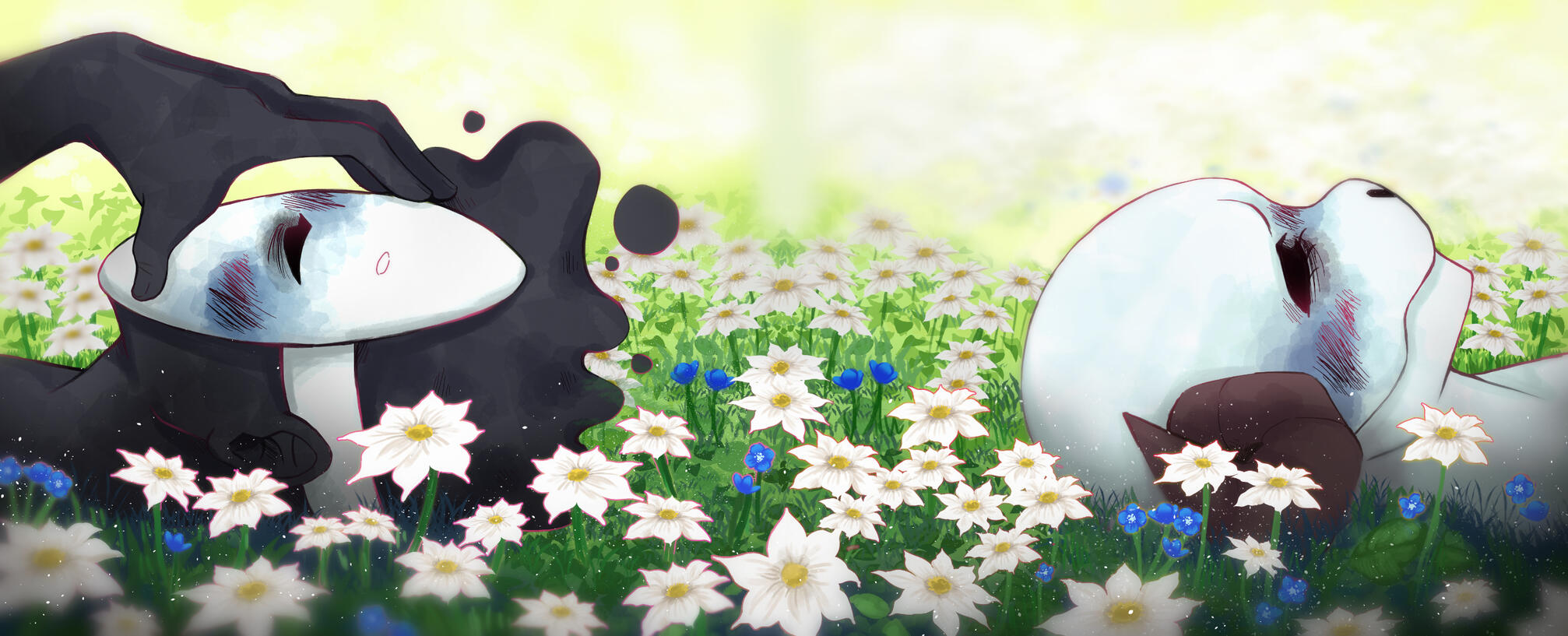 Laying in the flowers, 2021